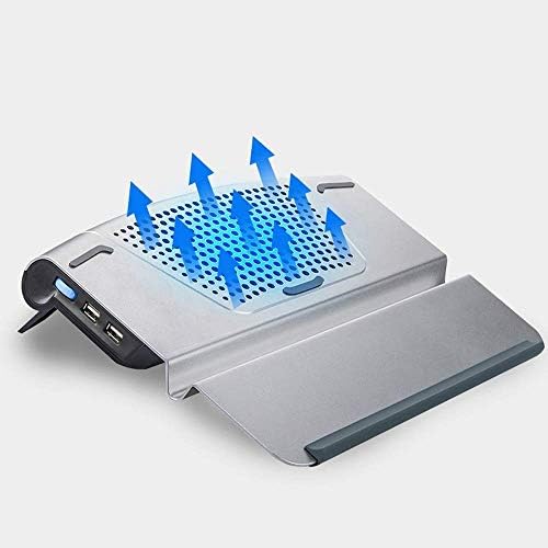 Laptop Radiator External Extraction，Laptop Stand, Portable Tilted Elevated Riser with Non-Slip Pads and Front Lip for & Notebook