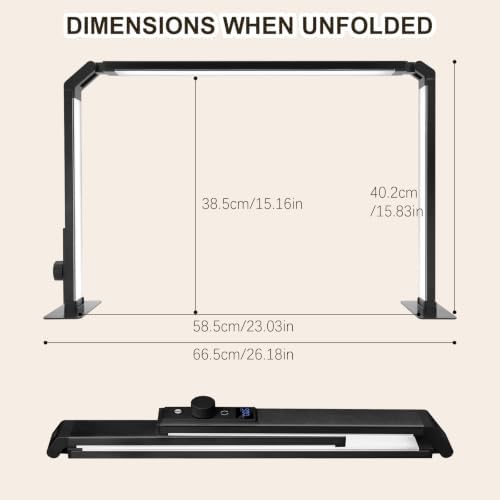 Half Moon Light for Nail Tech, 560 LEDs Professional Nail Desk Lamp
