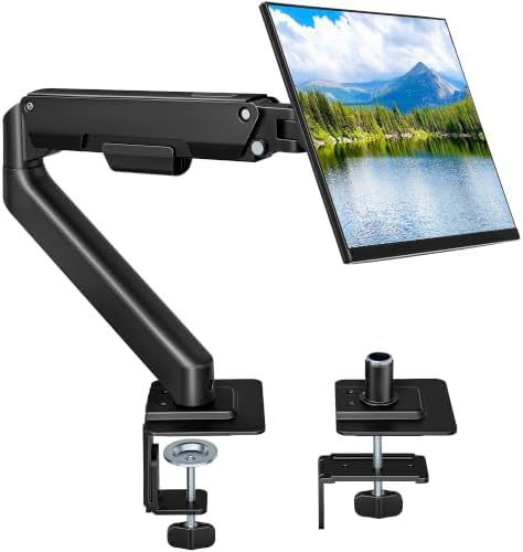 Single Monitor Arm for 17-32 Inch Screens, Full Motion Desk Mount