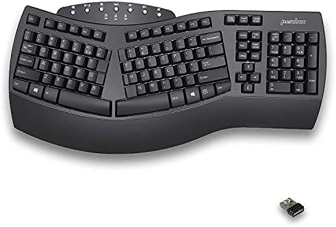 Perixx Ergonomic Bundle PERIBOARD-612 Wireless Ergonomic Keyboard with PERIMICE-713 Wireless Vertical Mouse