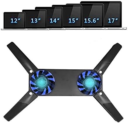 Laptop Cooling Pad Foldable for 10-15" PC Computer Notebook Laptop 2 Fans Cooler Pad