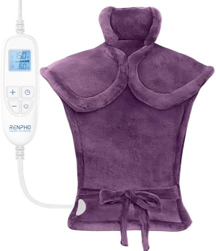 RENPHO Electric Heating Pad for Back with 6 Heat Levels, FSA Eligible HSA