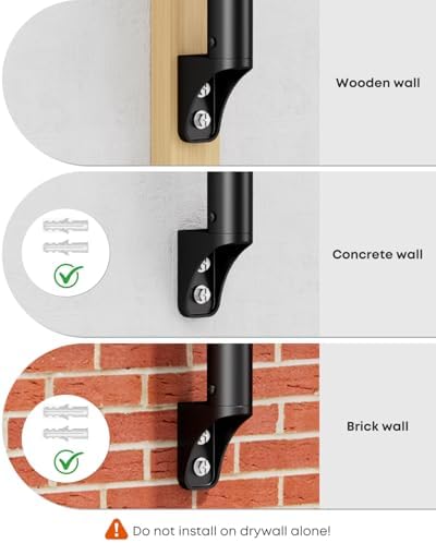 PUTUOSEN Wall Mount Monitor Arm with Keyboard Tray for 17 to 32 Inch