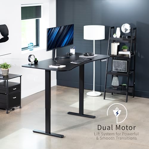 VIVO Black 63 x 32 in Standing Desk, DESK-KIT-E2B1B
