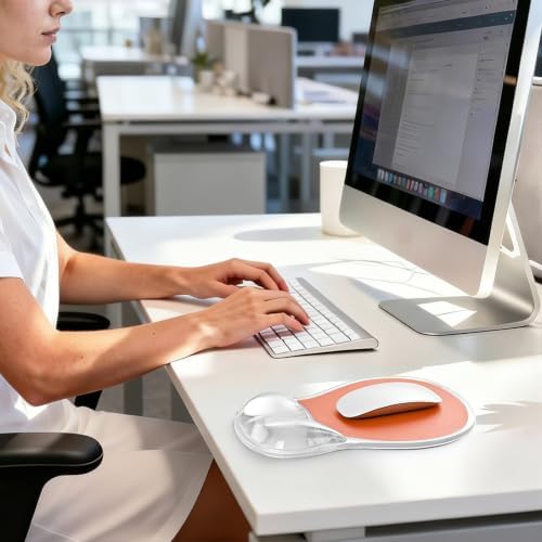 EooCoo Ergonomic Washable Mouse Pad with Gel Wrist Rest Support