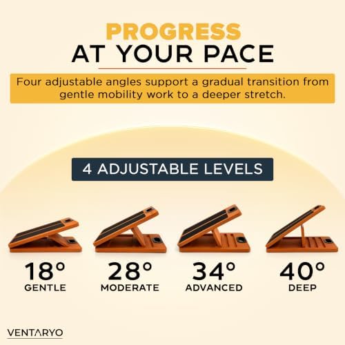 Adjustable Slant Board for Calf Stretching Wooden Calf Stretcher