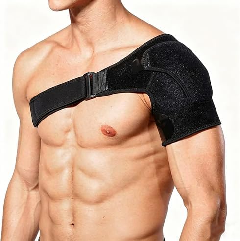 Shoulder Brace for Men and Women Recovery Shoulder- Adjustable Compression Support for Rotator Cuff & Arthritis Pain Relief, Shoulder Injury Stabilizer, Universal Fit Left/Right