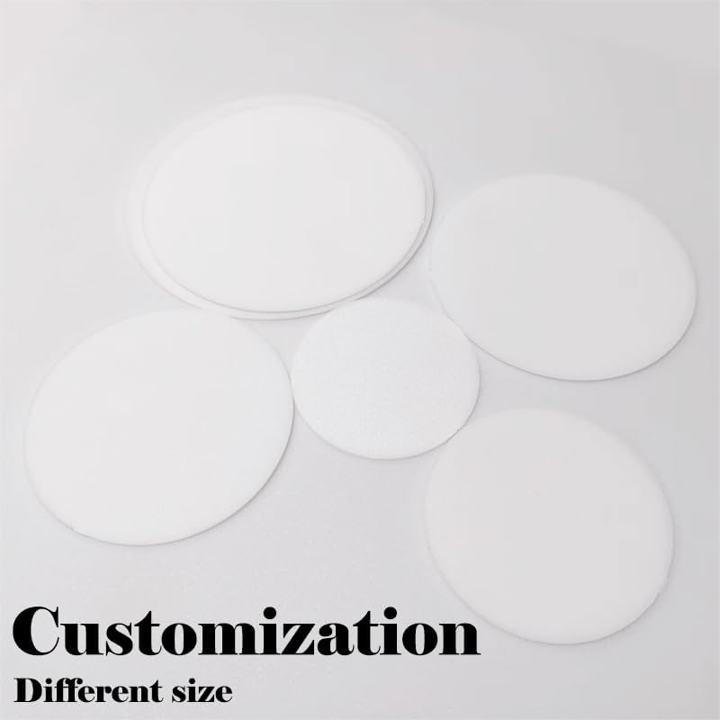 Kiven 7.9 in Round Diffuser Shade with Clip Adapter, Acrylic Lamp Shade Diffusers for Pendants Light Table Lamp, Fits 8-11" Openings, Frosted White, 1 Pack