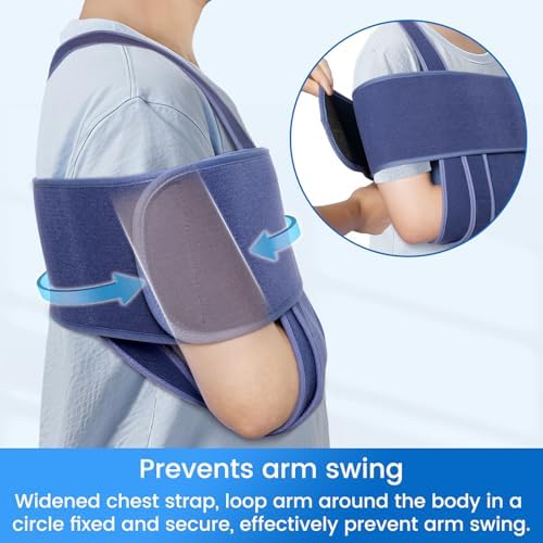 Velpeau Arm Sling for Sleep, Shoulder Immobilizer for Kids, Boys, Girls, XS