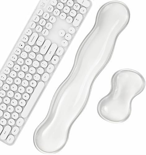 17.12inch Longer Gel Wrist Rest Set for Full-Sized Computer Keyboard