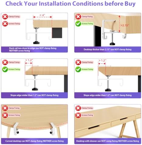 Univivi No Drill Under Desk Cable Management Tray, 28 inch Cable Management