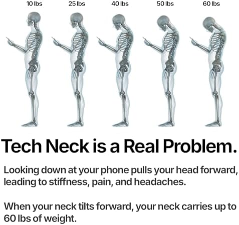 Portable Neck Exercise Device - Neck Pain Relief, Posture Improvement, and Neck Strength Training with Resistance Band and Adjustable Head Strap for Home Use, Gym use or Travel - Lightweight, Compact