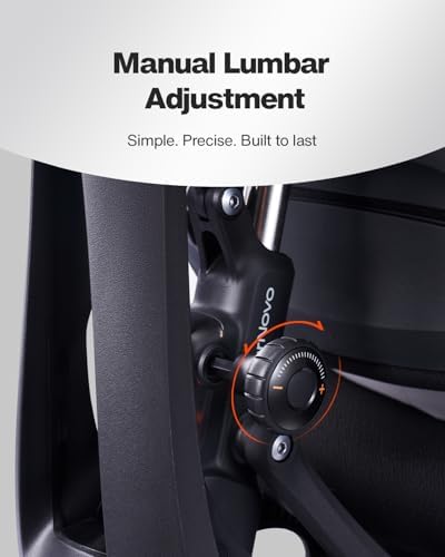 LiberNovo Omni SE Dynamic Ergonomic Office Chair, Manual Lumbar, 48cm