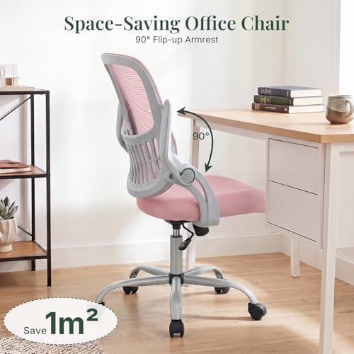Home Office Desk Chair with Flip-up Armrest, Computer Chair