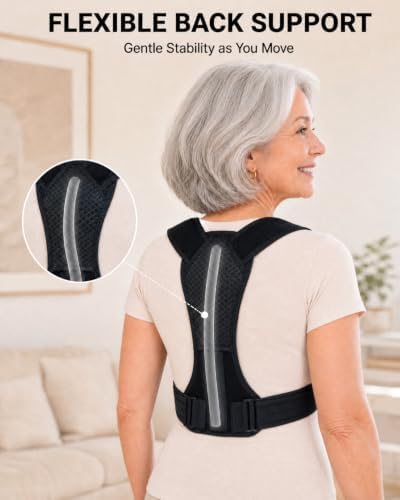 Upper Back Posture Corrector for Senior Women, Shoulder Support