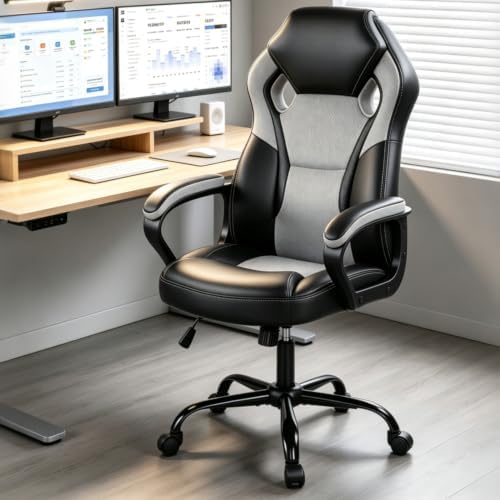 3 IN 1 Gaming Office Study Chair, Breathable Mesh Back Computer Desk Chair
