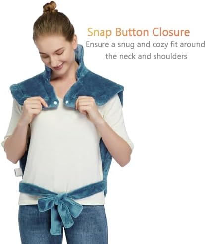 CAROMIO Heating Pad for Back Pain Relief, Neck and Shoulders