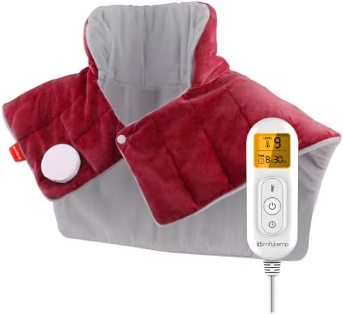 Comfytemp Heating Pad for Neck Shoulders Back, 2.6 Ib Weighted Heating Pad