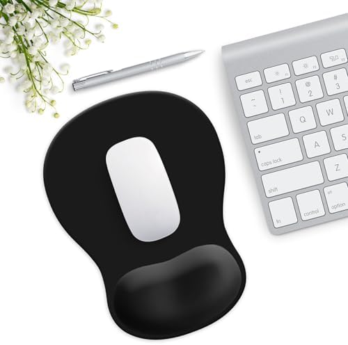 Mouse Pad, Mouse Pad with Wrist Support (Black)
