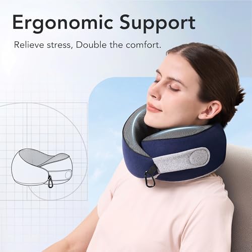 Travel Neck Pillow Airplane Neck Support Ergonomic Design for Traveling