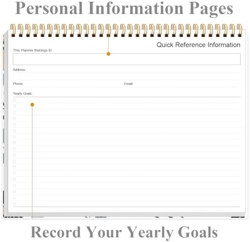 Weekly Productivity Planner - 8.5" x 11" Dashboard Desk Notepad Has 6 Focus Areas to List Tasks for Goals, Projects, Clients, Academic or Meal-Organize Your Daily Work Efficiently, 54 Weeks, Rose Flower