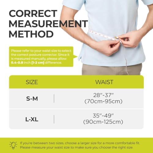 SHAPERKY Posture Corrector for Women and Men - Adjustable Upper Back Brace - Breathable Back Support straightener - Providing Pain Relief from Lumbar&Shoulder (Black L-XL)
