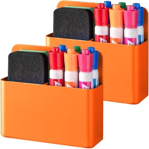 BEYGORM Plastic Magnetic Pen Holder, Powerful Magnet, 2 Pack