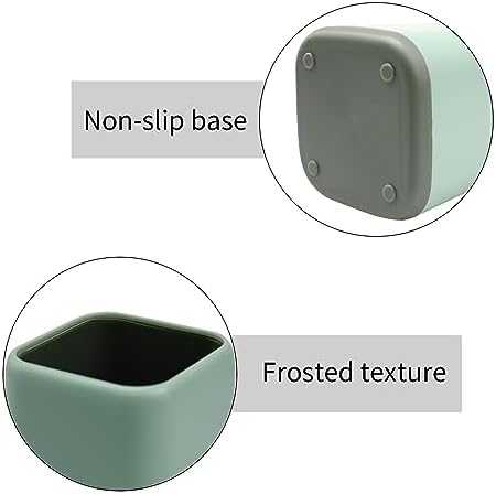 ZUFECY Pencil Holder, Pen Cup Makeup Brush Holder, Desktop Organizer Storage Case Scandinavian Design Stationery for School Home Office Supplies (Green)