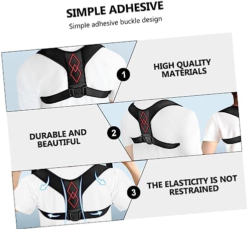 KOMBIUDA Adjustable Invisible Back Brace Posture Corrector for Men Women Ergonomic Design for Spine Alignment Suitable for Indoor Outdoor Use Comfortable and Durable Materials