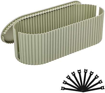 FABROK Cable Management Box, Power Strip Holder, Large, Green