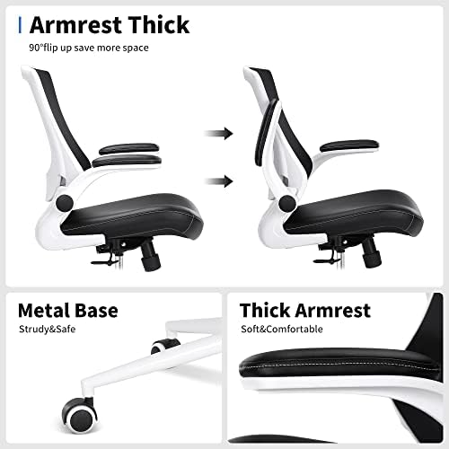 Misolant Drafting Chair, Tall Office Chair for Standing Desk, High Office Chair with Adjustable Lumbar Support and Footrest Ring, Standing Desk Chairs Adjustable Height