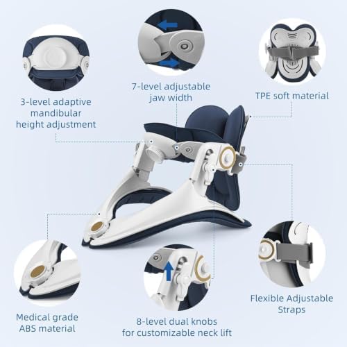 Neck Stretcher Cervical Traction Device - Adjustable Lightweight Neck Support Brace for Cervical Spine Decompression,Pain Relief Neck Decompression Tension Relief