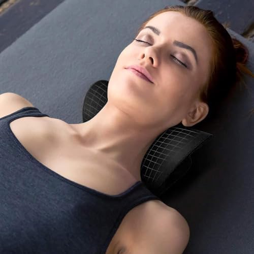 Neck and Shoulder Relaxer, Cervical Traction Device for TMJ Pain Relief, Neck Hump & Cervical Spine Alignment, Chiropractic Neck Stretcher Pillow