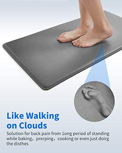 SIXHOME Kitchen Rugs and Mats Kitchen Mat Set of 2 Anti Fatigue Standing Mat for Kitchen, Office, Laundry Room and Stand-up Desks
