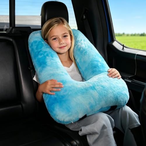 Atablyn Travel Pillows for Car Back Seat & Airplane - U Shaped Travel Pillow for Adults and Children, Head Neck Body Support Pillow for Family Long Distance Travel