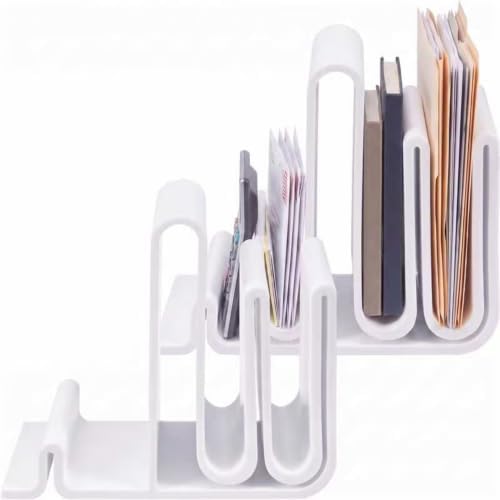 Novabright 2 Pack Mail Organizer Countertop Vertical File Folder Holder