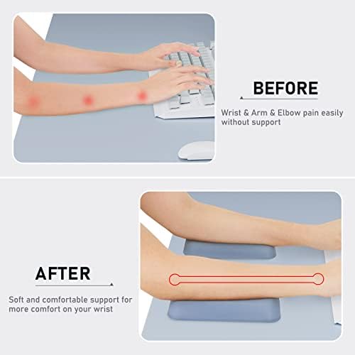 Leolee Elbow Rest Pads for Desk, Gel Ergonomic Wrist Rest Arm Rest Pads