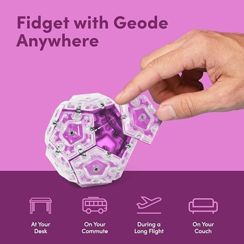 Speks Geode Magnetic Sensory Sphere, Stress Relief Tool, Executive Desk Toy