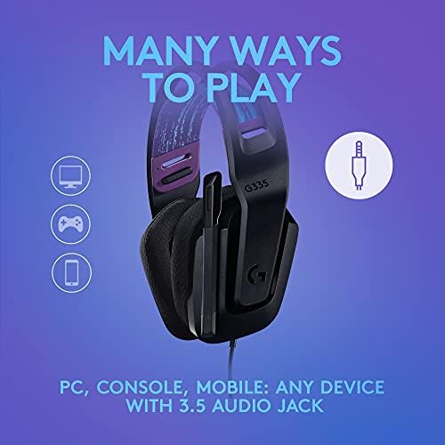 Logitech G502 X Wired Gaming Mouse + G335 Wired Gaming Headset - Black