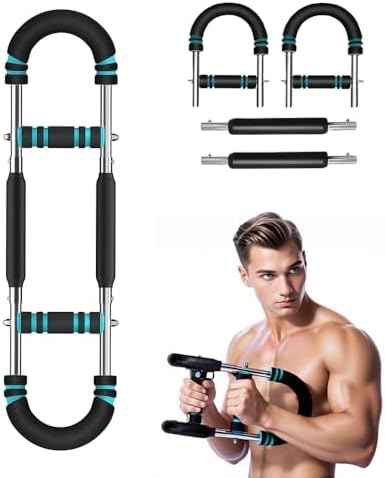 Twister Arm Trainer,Adjustable 6 Resistance Levels (45-130 lbs) Chest , Portable Chest & Arm Workout Equipment with High-Tensile Steel Spring for Forearm, Triceps, Power Twist Training