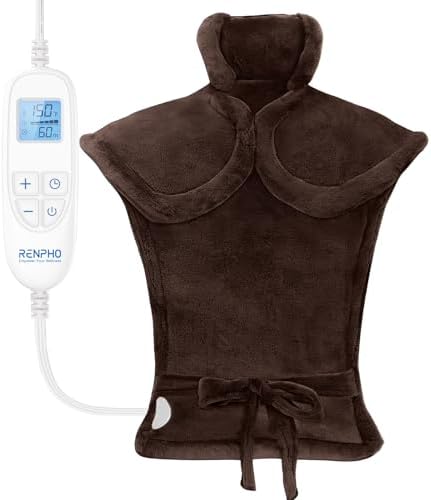 RENPHO Electric Heating Pad for Back, Neck & Shoulders, Gifts for Him Her