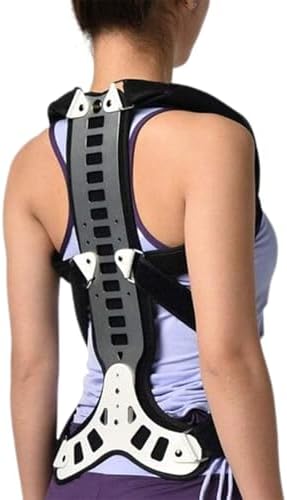 SFKLYU Posture Corrector Back Support Adjuatable Cervical Thoracic Orthosis Chest Fixed Brace Thoracic Traction Device for Hunched Back, Kyphosis, Vertebral Compression Fracture,S