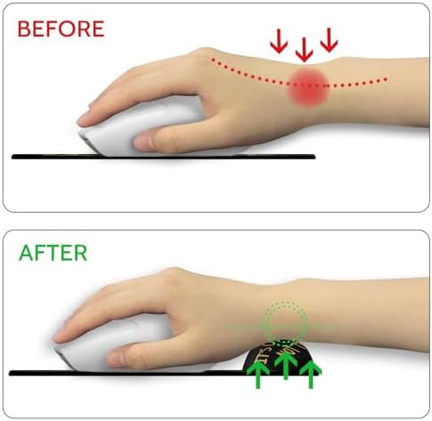 Blusabaca Raccoon Mouse Pad Wrist Rest Ergonomic Mousepad Wrist Support