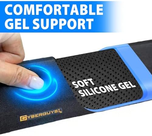 Cyberguys! Ergonomic Mouse Wrist Rest, Silicone Gel Wrist Pad for Mouse
