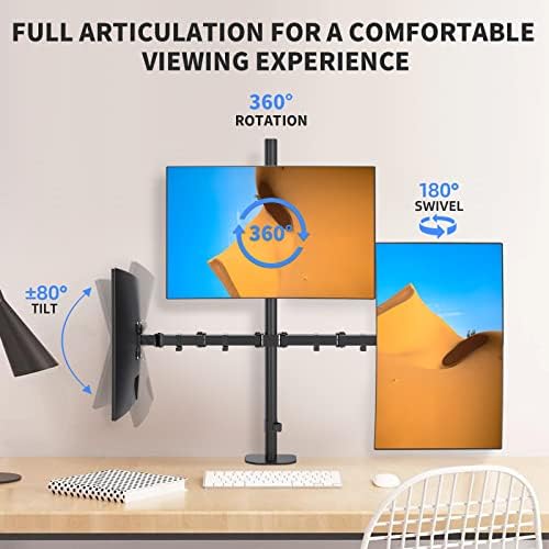 Pholiten Triple Monitor Stand for 13-27" LCD Desk Mount