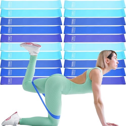 Deekin 20 Pcs Resistance Bands, 10-115 Lbs, 5 Levels