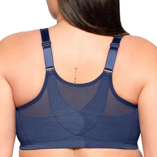 Glamorise Full Figure Plus Size MagicLift Front-Closure Posture Back Bra Wirefree #1265