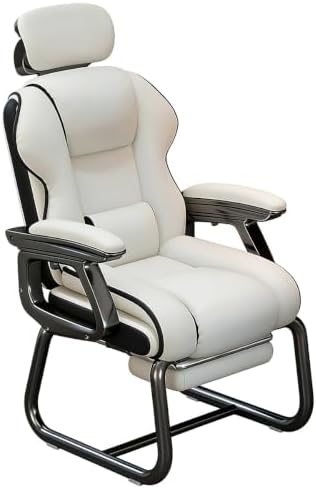 No Wheels Ergonomic Executive Office Chair with Footrest