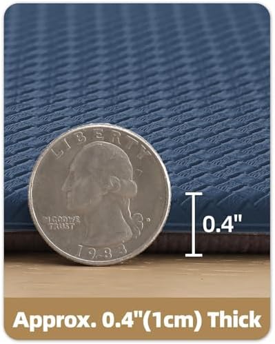 Color&Geometry Wide Kitchen Floor Mat 24x94 Anti Fatigue Easy Clean, Blue