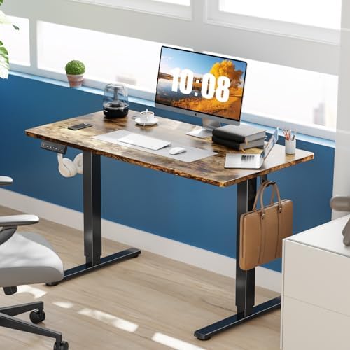 DUMOS 41.5 Inch Electric Standing Desk, Adjustable Height, Memory Desk